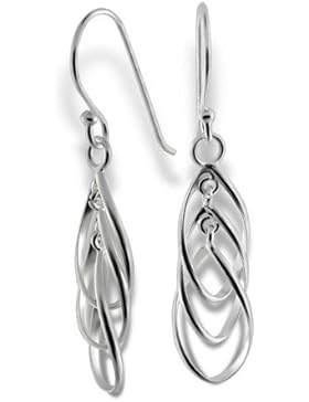SilberDream Damen-Ohrhänger 925 Sterling Silber verschlungene Träne SDO8802