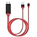 Produktbild WOVELOT Licht zu HDMI, iPhone zu HDMI Kabel erleuchtete Digital AV zu HDMI Zwischenstecker Strich 6.5ft 1080P HDTV Kabel Fuer iPhone,iPad,iPod,Plug und Play