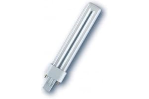 Osram Bombilla de bajo Consumo con 2 Tubos, Casquillo de 2 Pines para operar ECC G24d-1, 10 W