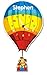 Childrens Personalised Balloon Pendulum Wall Clock
