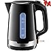 Produktbild Deik Wasserkocher BPA-frei, Elektrischer Wasserkocher, Elektrischer Teekocher Auto-Abschaltung Schutz vor Austrocknen 1.7L 2200W Schwarz