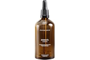 ‎JUNGLÜCK JUNGLÜCK Jojobaöl Bio Kaltgepresst - 100% Bio, Rein & Natürlich - Jojoba Oil für gesunde Haare, schöne Haut und kräftige Nägel - Naturreines Gesichtsöl und Körperöl für ein ebenmäßigeres Hautbild