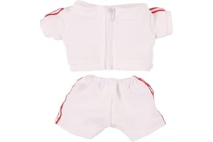 niannyyhouse Sportswear Uniforms 7.8"（20CM） Plush Doll Stuffed Figures Toys Clothes (White)