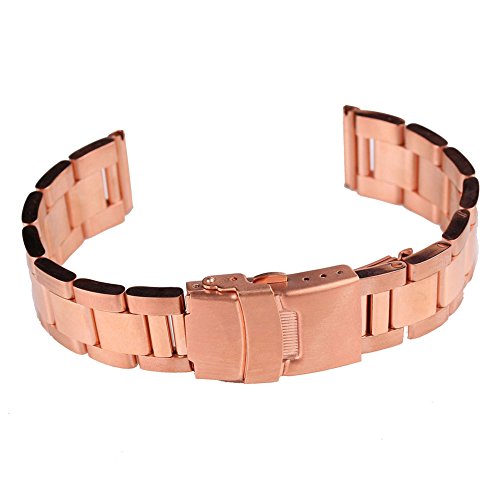 Creation 18-20-22-24mm rostfrei Stehlen Herren Uhr Band Gurt Doppelt Sperren Flip Armband ( rose gold, 18mm ) Creation 18-20-22-24mm rostfrei Stehlen Herren Uhr Band Gurt Doppelt Sperren Flip Armband ( rose gold, 18mm )