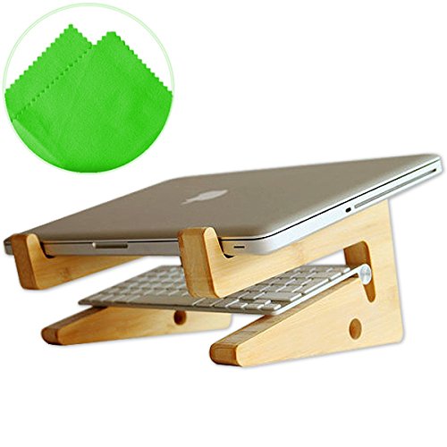 First2savvv MT-PB-01G11 Ständer für Apple MacBook 12, MacBook Air 11/13, MacBook Pro 13/15, MacBook Pro Retina 13/15 mit Reinigungstuch