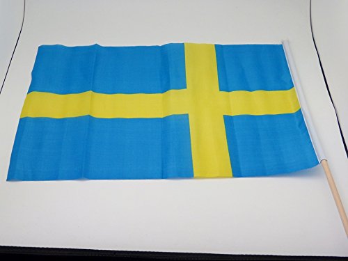 Stockfahne, Fahne, Flag, Flagge, 30 x 45 cm Schweden, Sverige, Sweden
