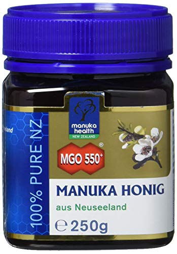 Manuka Health - Manuka Honig MGO 550 + 250g - 100% Pur aus Neuseeland mit zertifiziertem Methylglyoxal Gehalt