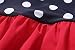 Attraco Baby Girls One Piece Swimwear Cute Polka Dot Swimming Costume Princess Bowknot Bathing Swimdress 6-12 Months