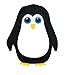 Hot Water Bottle With Knitted Embroided Removable Cover 750ML PENGUIN
