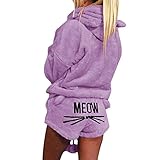 fleece rollkragen shirt Komfort: Hergestellt aus hochwertigem, leichtem Material, angenehm zu schlafen, hält Sie die ganze Nacht frisch und bequem und bleibt kühl und anständig, während Sie sich zu Hause ausruhen oder im Haus herumlungern.