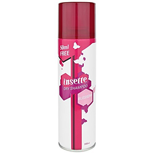Insette Dry Shampoo Revitalising Spray Hair Wash Instant Refresh Clean Waterless Treatment Blossom 200ml
