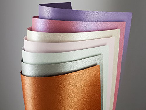 50 FALAMBI Premiumkarton – Sortiment mit 50 verschiedenen Papieren 220 – 250 g/m², bedruckbar, Karton durchgefärbt - 6