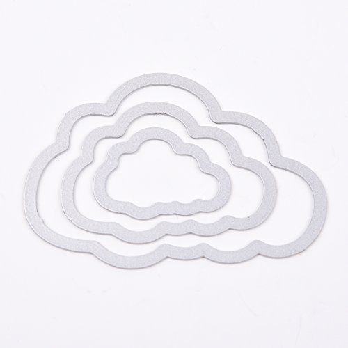 Blue Vessel 3pcs Scrapbooking DIY Wolke Schneidvorlagen Papierkarten Dekor Schneiden Schablone - 2