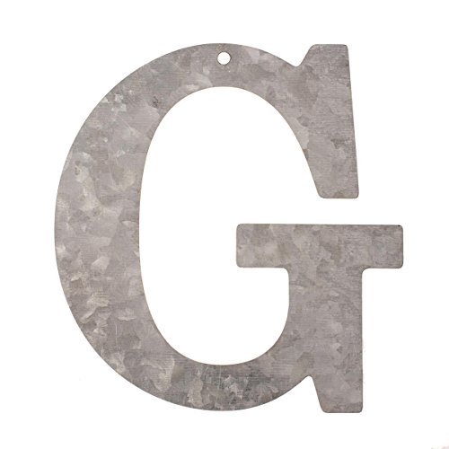 Metall Buchstabe G, verzinkt Höhe 12 cm Alphabet - Initialien