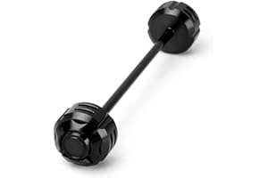 Modeer Roue de fourche de l’essieu avant Pour Ninja 650 636 H2 H2R ZX6R ZX10R ZX14R Z 650 750 850 900 900RS 1000 1000SX Versys 650 1000 moto Protection contre les chutes Accessoires (noir-1)