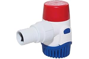 Rule 25 DA-24 Marine Bilge Pump, Non-Automatic, 500 GPH, 24 Volt, Beige (25DA-24)