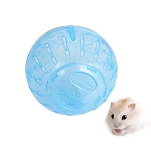 Ogquaton Hamster Running Ball, Hamster de Juguete Saludable y Seguro, Mini Pelota de Ejercicios para pequeños Animales – Fácil de Limpiar – Azul