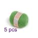 Produktbild tia-ve 5 x weichem Plüsch natur Angola Mohair Kaschmir Wolle Strickgarn, Knäuel Garn, grün