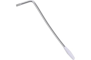 LUXIREMI Whammy Bar Guitare Tremolo Vibrato Bras Trem Bar Stick pour guitare électrique Strat Style Tremolo Système Stratocaster Argenté avec pointe blanche