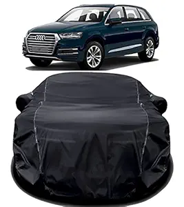 NEBITS Prime Quality 190T Imported Fabric Car Cover for Audi Q7 with Ultra Surface Body Protection (Black)