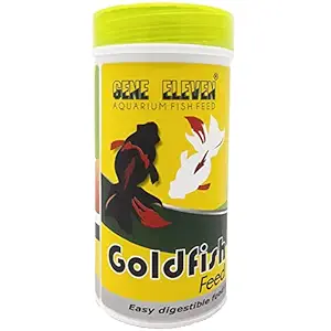 Foodie Puppies Gene Eleven Aquarium Gold Color Enhancer Water Pellets Fish Feed with Free Key Ring, 100gm (Pack of 1)