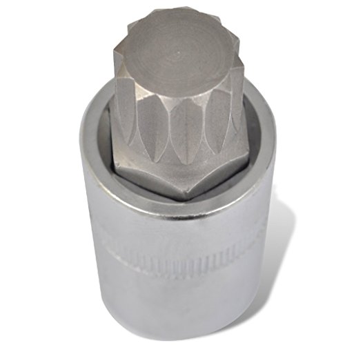 vidaXL Steckschlüssel Satz 8-tlg Innen Vielzahn 12-kant Vielzahnschlüssel Nuss Nüsse - 3