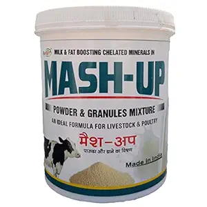 REFIT ANIMAL CARE Milk Booster Mineral Mixture Powder & Granules for Cattle & Poultry, 1 Kg, Mash Up