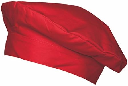 Chefs Hat Beret French Hat Black, Washable at 95 degrees