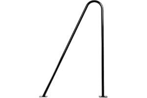 Loft-Trac Deluxe Loft Grab Rail, 91cm * 63cm, Bannister Rail for Stairs, Durable Steel Tubular Handrails for Steps, Anti-Corrosion Loft Legs for Balance, Easy to Install & Clean, Black