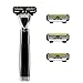 SHAVE-LAB - AON - Manual Razor with 4x Razor Blades (P.4 - 4 blades - for men, black)