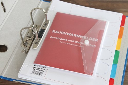 Rauchwarnmelder Gerätepass und Wartungsheft – 5er Pack - 3