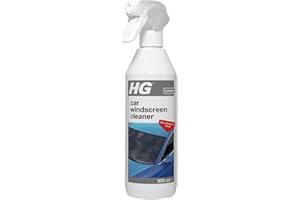 HG Car Windscreen Cleaner, Streak Free Car Window Cleaner, Professional Windscreen Wash Cleans Screens, Windows & Mirrors, Interior & Exterior Glass Spray - 500ml
