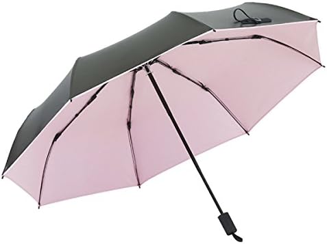 Ysry Parasols Ultralight Vinyl Sunscreen Sun Umbrellas UV Protection Foldable Dual Purpose Sun Umbrella,Pink