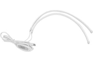 YUKERMARB Plant Grow Light Silikon LED Grow Light Strip 60 Lysdioder 4 Dimbara Nivåer 3000K Minnestimer 3H 9H 12H för Inomhus