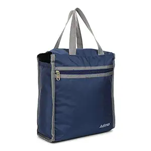 ADIRSA LB3015 Mens and Womens, Kids Cotton Lunch / Tiffin Tote Shopping Bag for School, Picnic, Work - Navy Blue