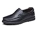 Produktbild Shufang-shoes,,, 2018 Herren New Loafer Wohnungen, Herren Schuhe Obermaterial Echtes Rindsleder Leder-Flacher Sohle Slipper für Herren (Perforation Optional), Schwarz, 38,5
