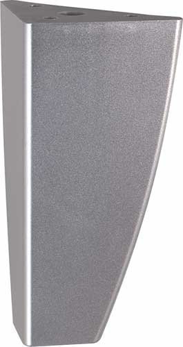 Preisvergleich Produktbild GedoTec® Möbelfuss Verstellfuß Sockelfuss Tischbein PANINI / Kunststoff silberfarben / Tragkraft 100 kg / Höhe 125 mm / Markenqualität