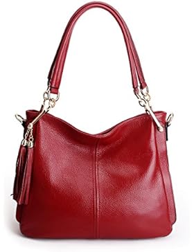 Romanti-Rila Damen Echtes Leder Handtaschen Modetrend Handtaschen Schulter Diagonal Tasche beiläufige Reißverschluss...