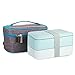Produktbild Bentobox Lunchbox Bento Box, Poketech Lunch Box Kit mit isolierender Kühltasche Isoliertasche Hochwertiges Oxford- und Aluminium-Futter Kühltasche, BPA-frei - Grün