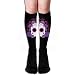 Produktbild Crew Sports Novelty Warm Winter Knee High Socks Nightmare Before Christmas Skull Polyester-cotton Black Long Tube Stockings for Running Jogging