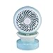 Produktbild USB-Mini-Sprühnebel Kühlventilator Luftkühler, Desktop-Düse Aromatherapie-Ventilator, Lüfter + Luftbefeuchter + Beauty-Nachschub-Meter, Größe 9,5 × 12 × 18CM,Blue