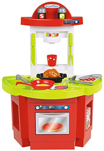 Jouets Ecoiffier - 1719 - Cuisine pour enfants 100 % Chef - 17 pièces - Dès 18 mois - Fabriquée en France