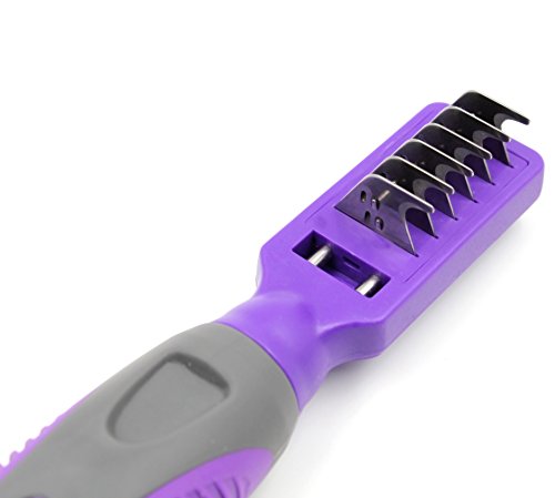 Mat-Remover-by-Hertzko--Designed-with-Sharp-Small-Trappers--Traps-and-Removes-Mats-Knots-Tangles-or-Dead-Hair-Suitable-for-Dogs-and-Cats