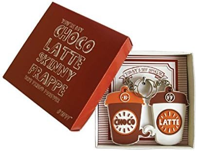 BmyBFF Best Friends Keyrings. 2 x Choco - Latte BFF Keyrings in Presentation Box. Perfect Best Friend Gifts / Best Friend Keyring . Great Gift for Girls 8 years + (Includes 2 Connecting Keyrings)