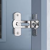 DRUCILA 90 Degree Flip Barn Door Lock | Stainless Steel...