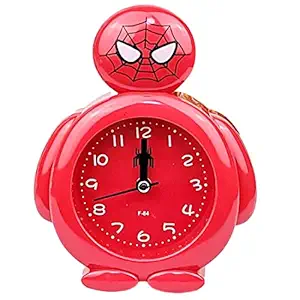 Blue square Spiderman Alarm Clock for Kids , Study Table showpiece , Ideal for Gift and Return Gift