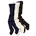 Wellyou Baby And Children's Tights - 3 Pack - Solid Colours, Ecru, Navy, Brown - Size 122-128cm 5-7 Years