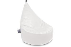 HAPPERS Puff Infantil Butaca para Salón o Dormitorio Blanco