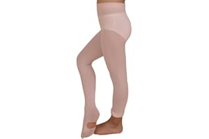 AQUILONE 0-14 AQUILONE Collant Convertibile 60 Denari, Collant Bambina Calze Danza e Ginnastica Ritmica Tinta Unita, Calzamaglia con Foro Sotto Piede Microfibra 3D - Made in Italy