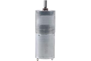 Xianglaa-Motor Hoher Drehmoment-Gleichstrommotor, Kleinmotor, Gleichstrommotoren, Mikromotor, Niedriger RPM-Gleichstrommotor, Niedrig-RPM-Motor, JGA25-370. Hoher Drehmomentrad 6V ( Color : Without bas